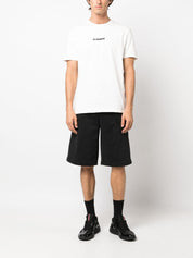 Jil Sander Plus T-shirts and Polos White cotton logo-print