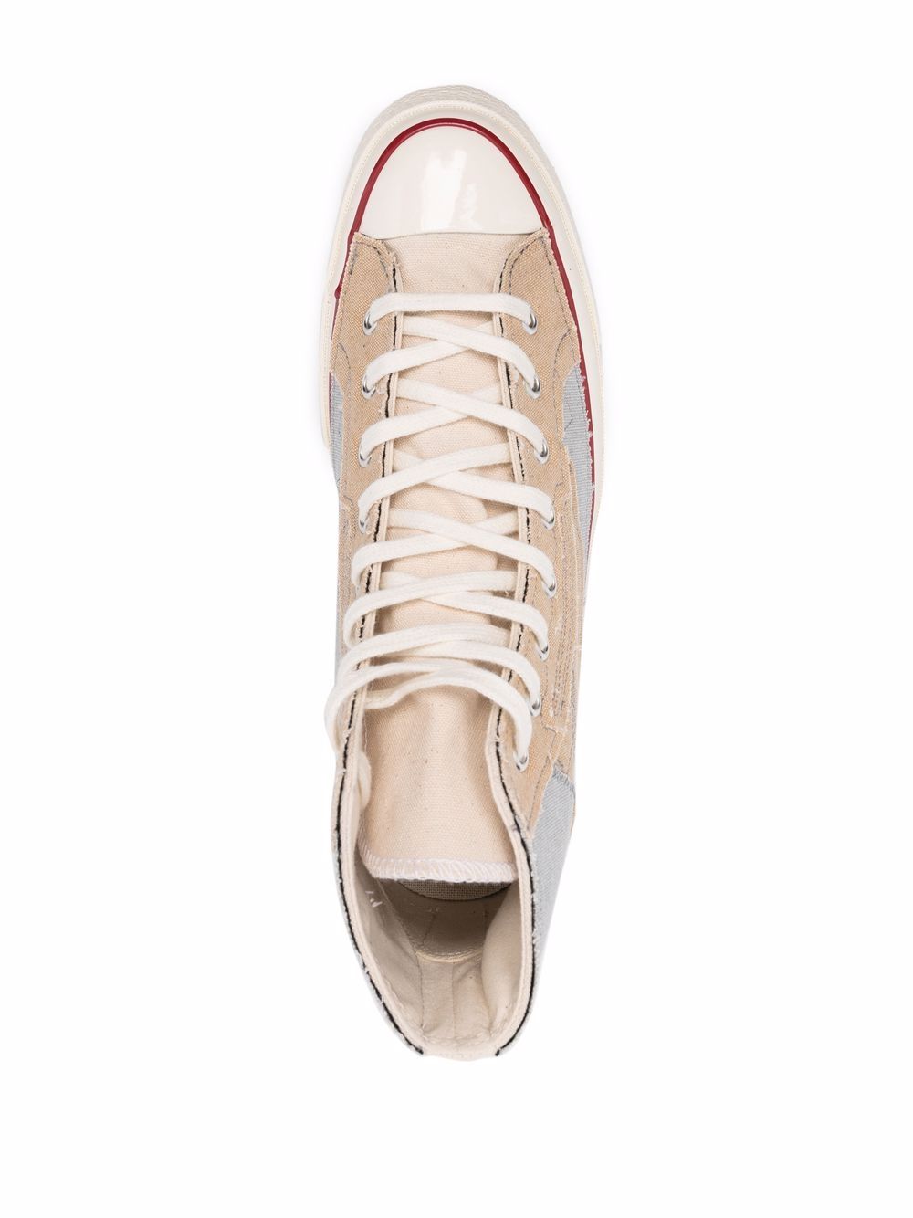 Converse Baskets Plateforme en toile beige