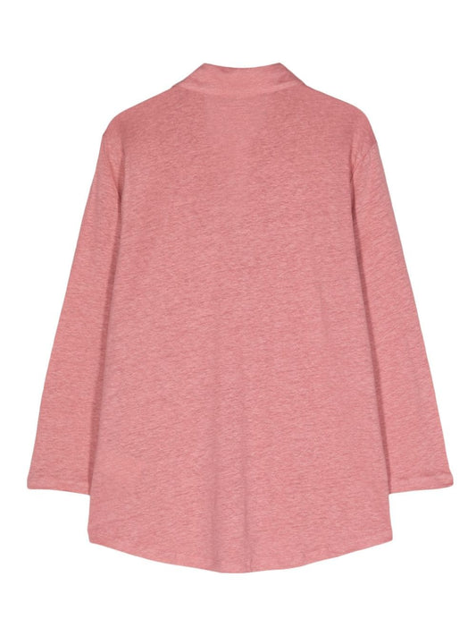 Majestic Shirts Pink linen blend — Linen-Blend Shirt