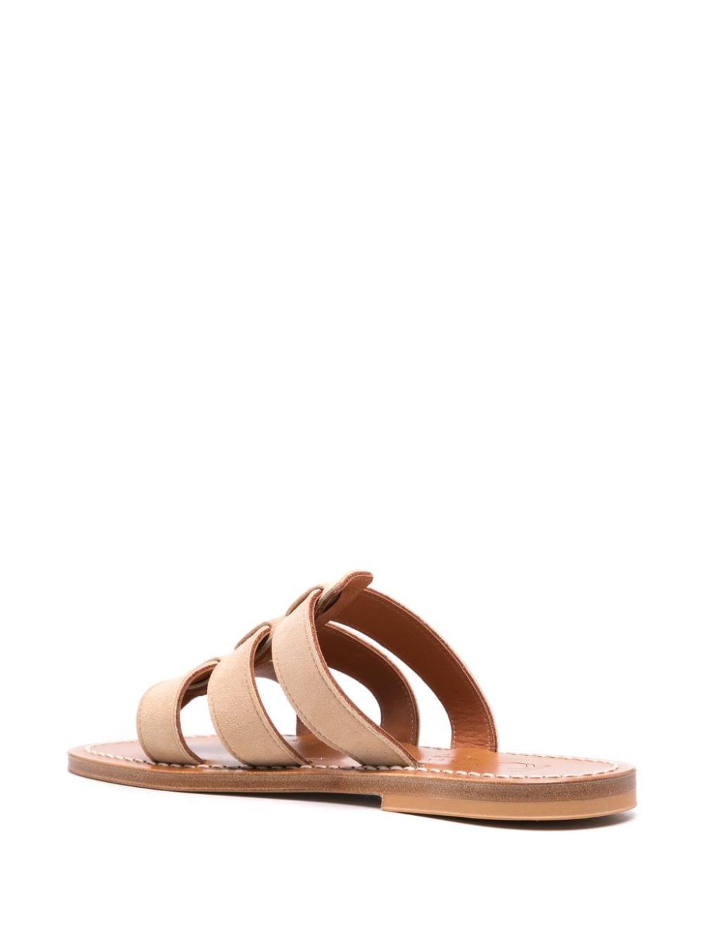 Sandales K Jacques St Tropez en cuir suédé beige
