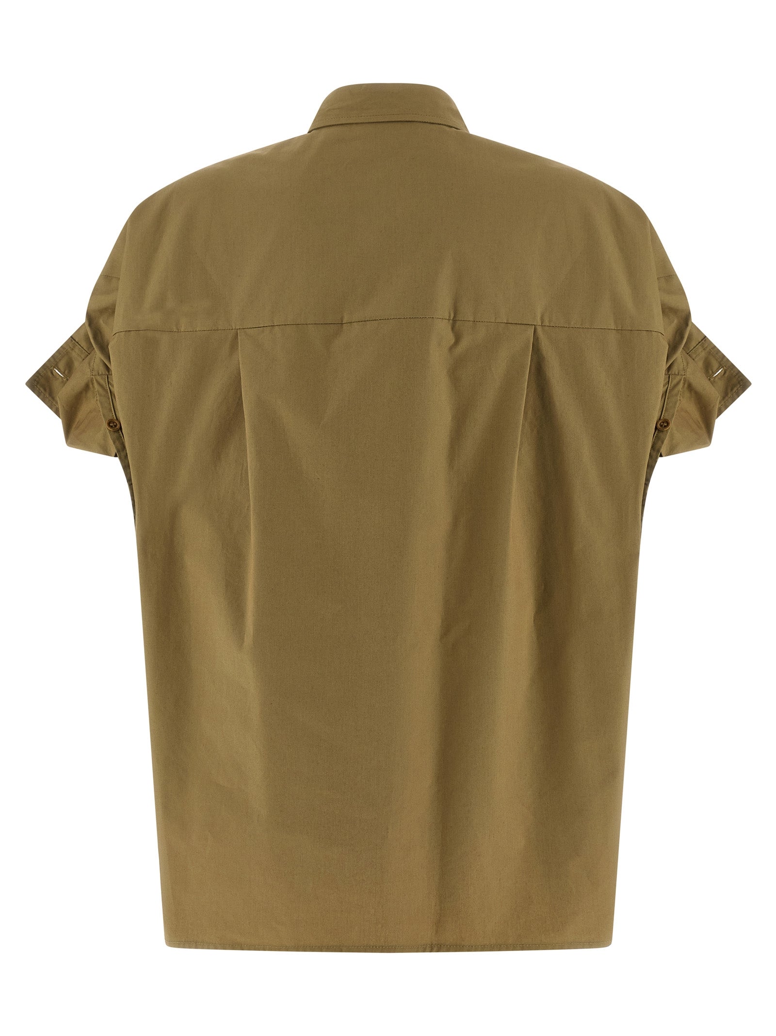 Nude Adjustable Sleeve Turn-up Shirt