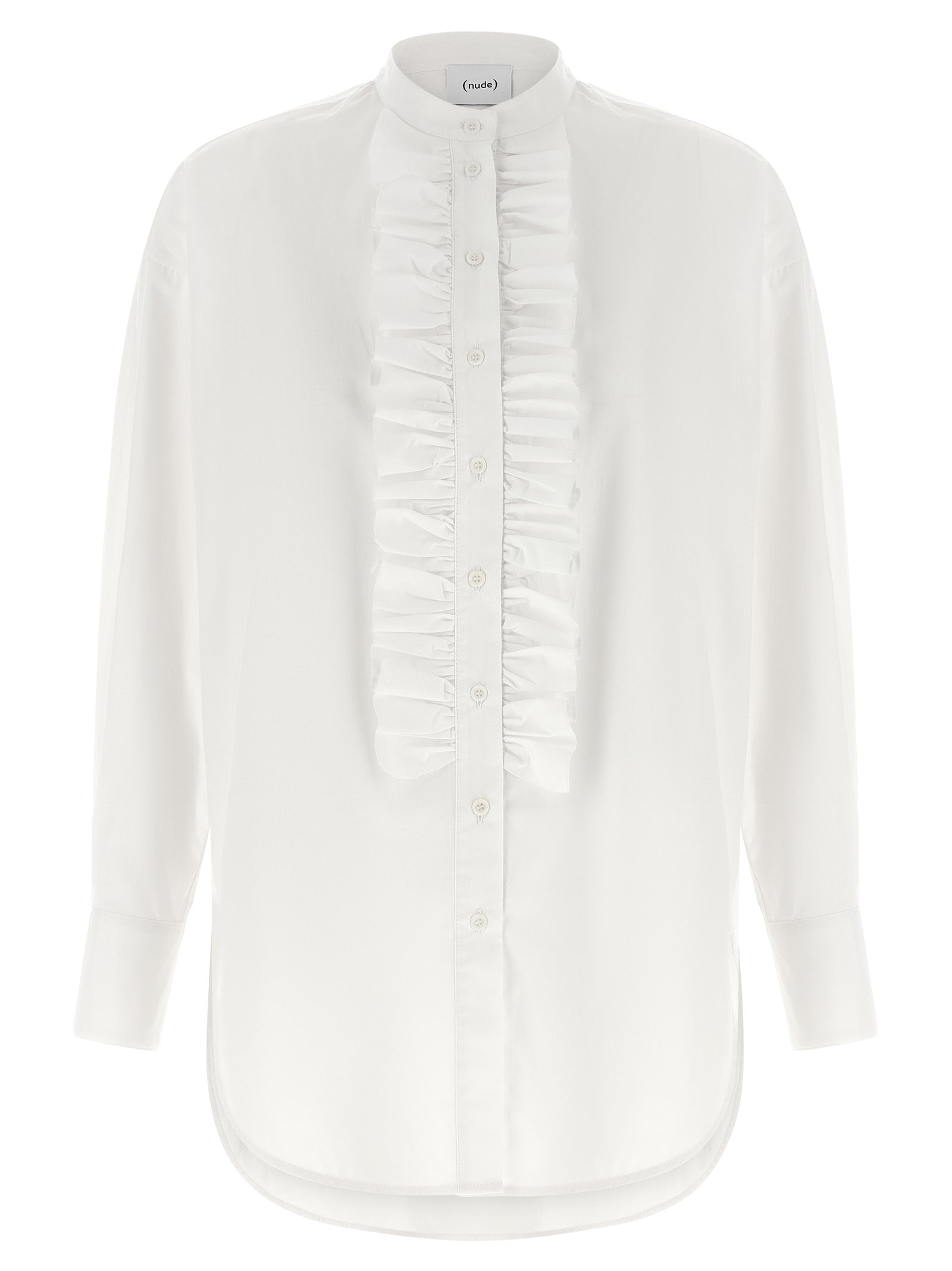 Nude Nude Ruches Shirt — Women’s Cotton Shirt