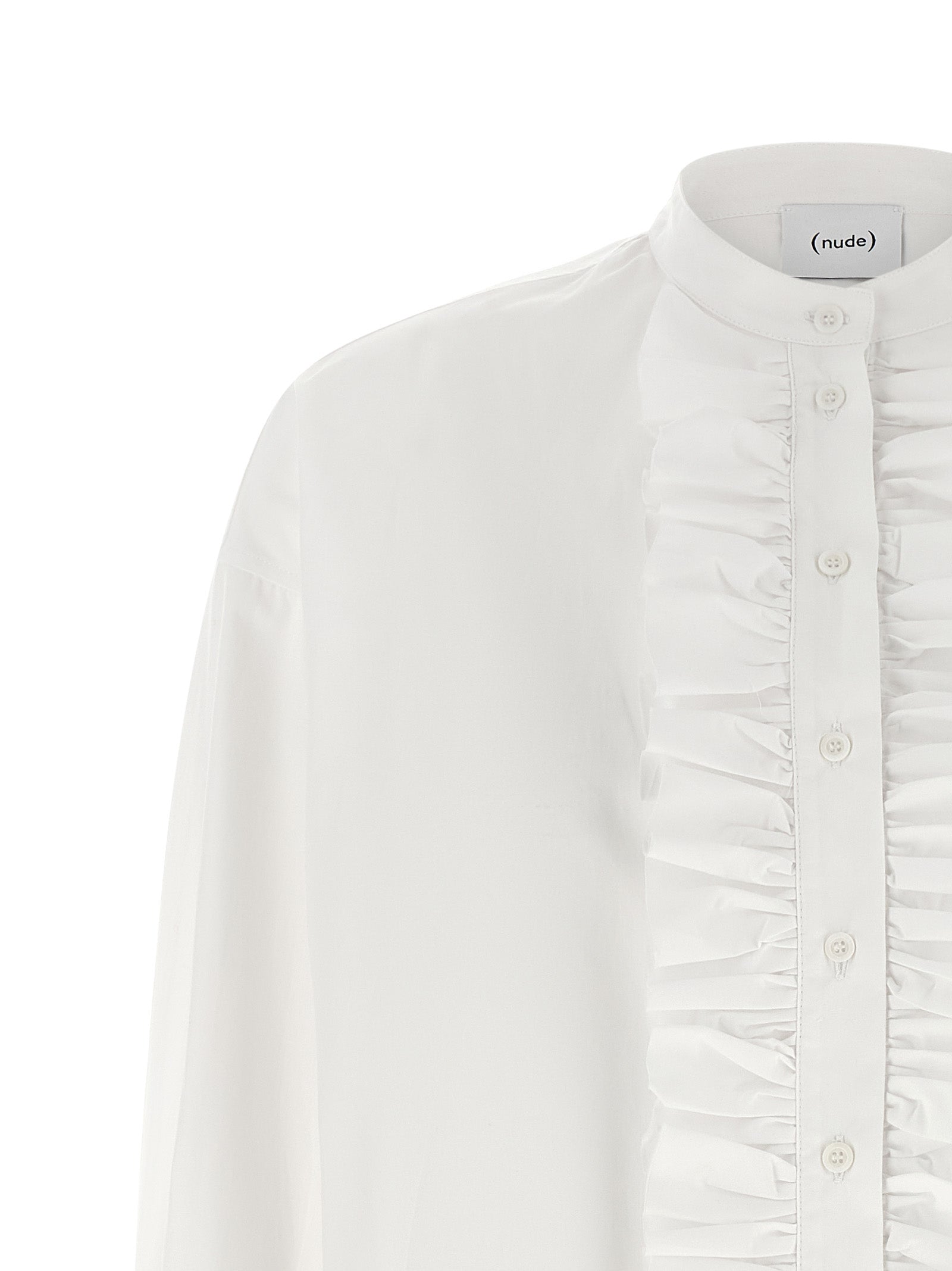 Nude Nude Ruches Shirt — Women’s Cotton Shirt