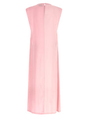 Nude Round-neck Dress