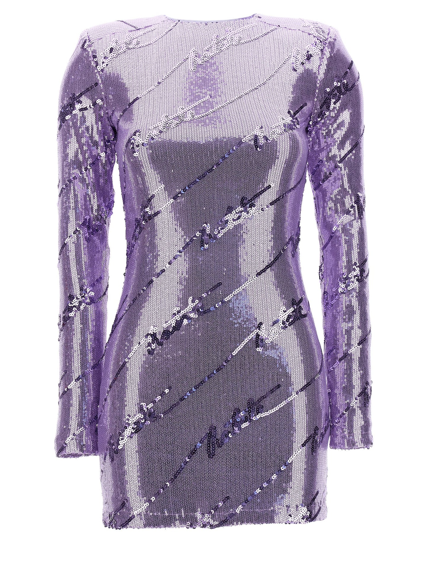 Rotate Birger Christensen Sequin Mini Dress — Purple Skirt