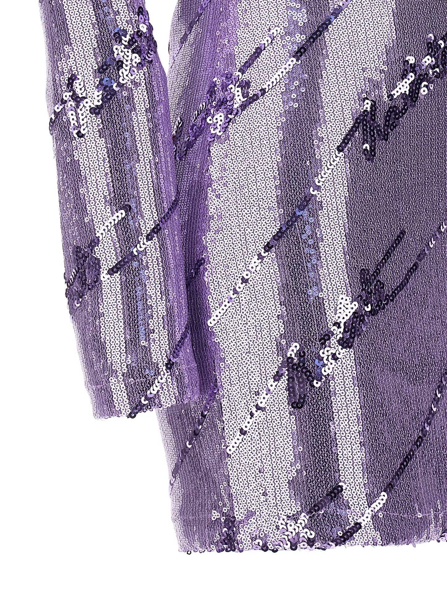 Rotate Birger Christensen Sequin Mini Dress — Purple Skirt