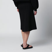 Dries Van Noten Black viscose-blend skirt