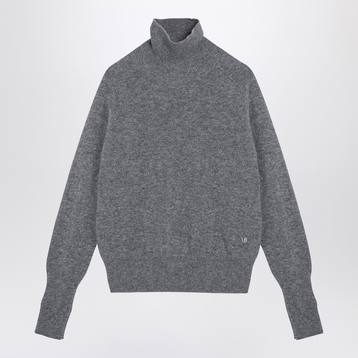 Victoria Beckham Grey wool turtleneck sweater