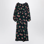 ROTATE Birger Christensen Dress in recycled polyester with floral pattern