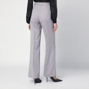 Victoria Beckham Pantalone Alina in grey virgin wool