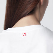 Victoria Beckham White cotton “It’s Fine” T-shirt