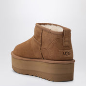 Bottines à plateforme UGG Classic Ultra Mini en châtaigne