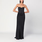 ROTATE Birger Christensen Long dress with black corset