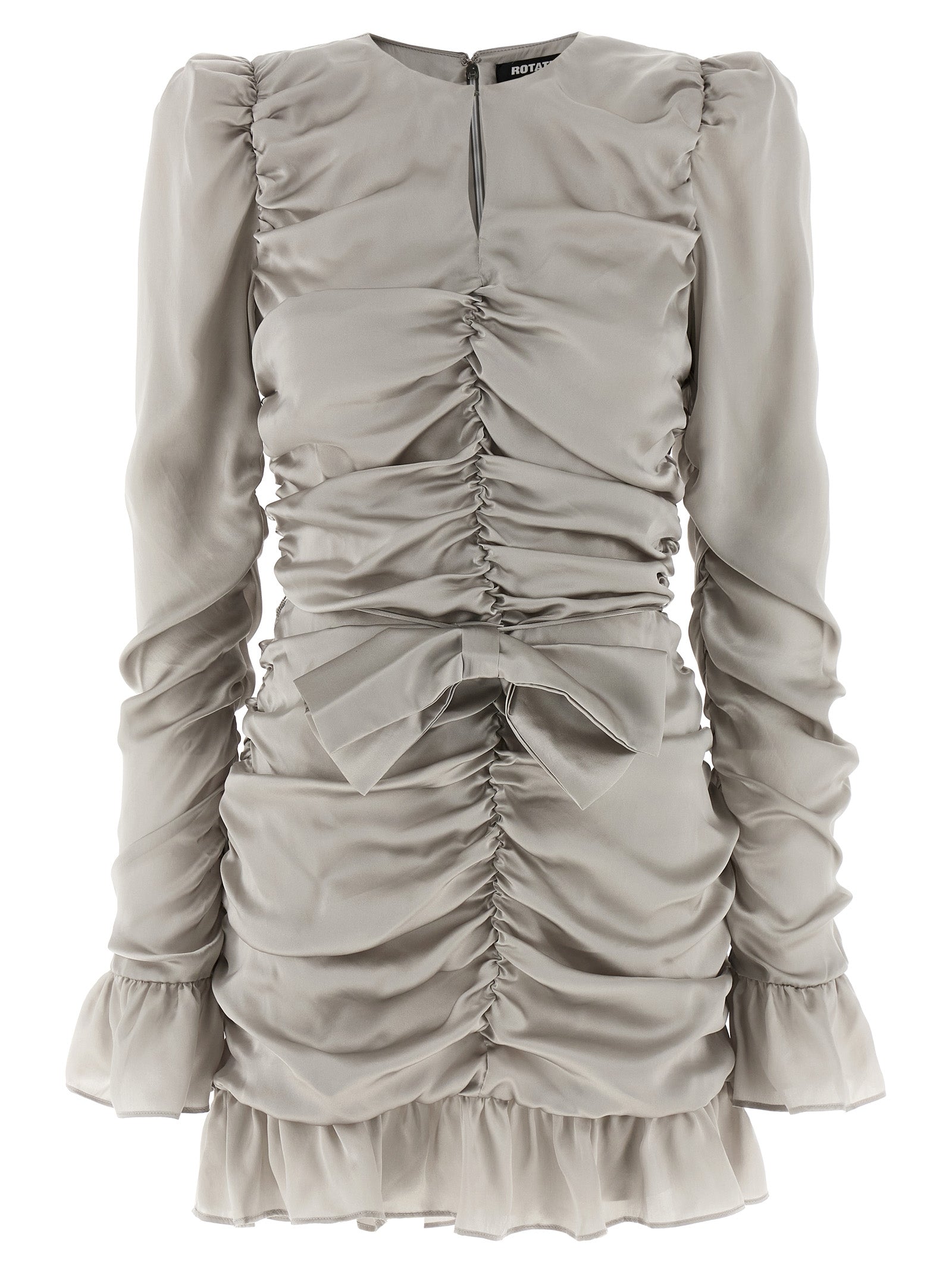 Rotate Birger Christensen Ls Mini Bow Dress