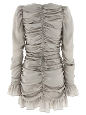 Rotate Birger Christensen Ls Mini Bow Dress