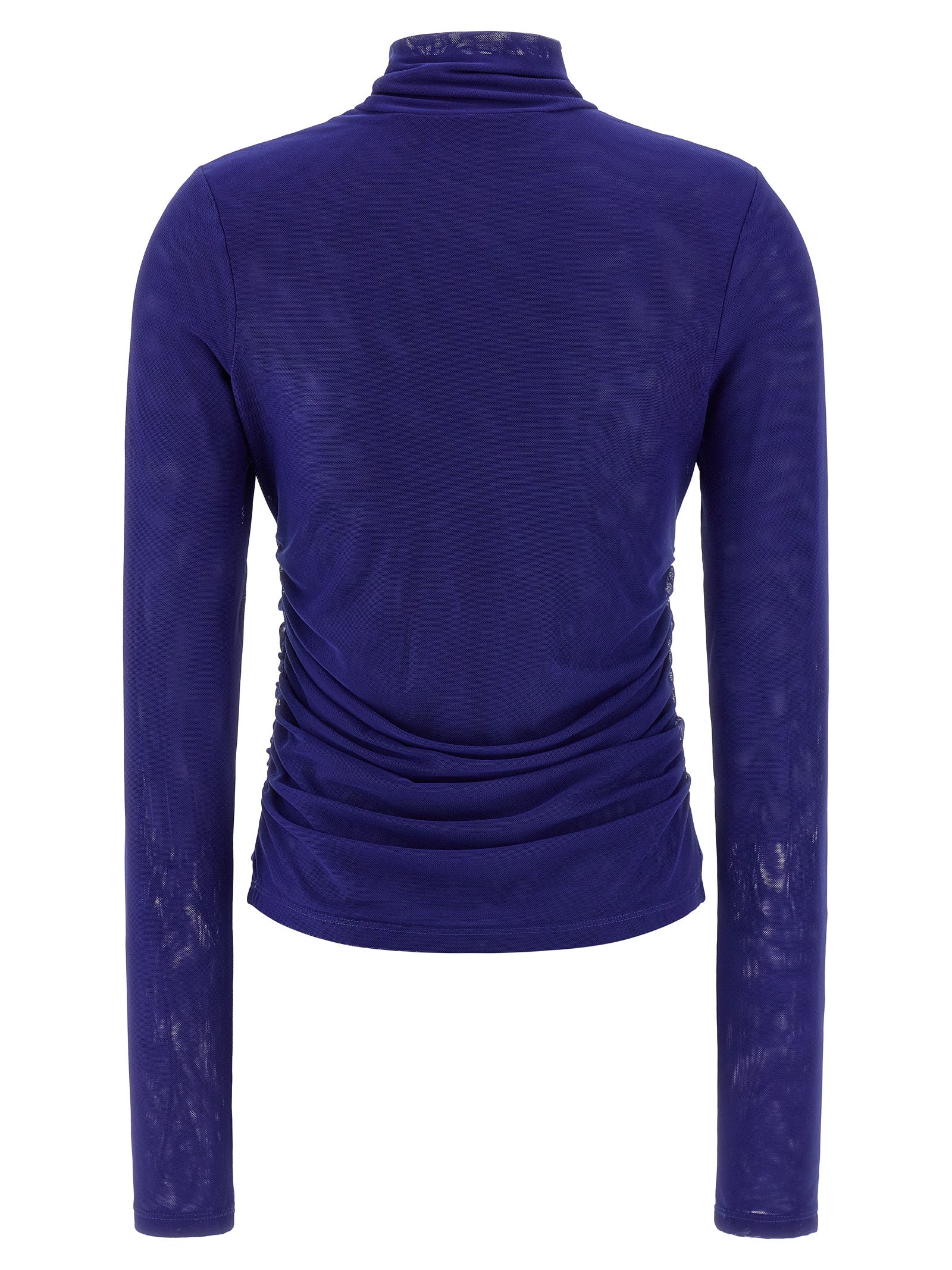 Rotate Birger Christensen Mesh Rouched Sweater — Knitwear