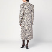 ROTATE Birger Christensen Manteau en fausse fourrure imprimée