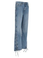 Rotate Birger Christensen Jeans — Twisted Lacing Light Blue