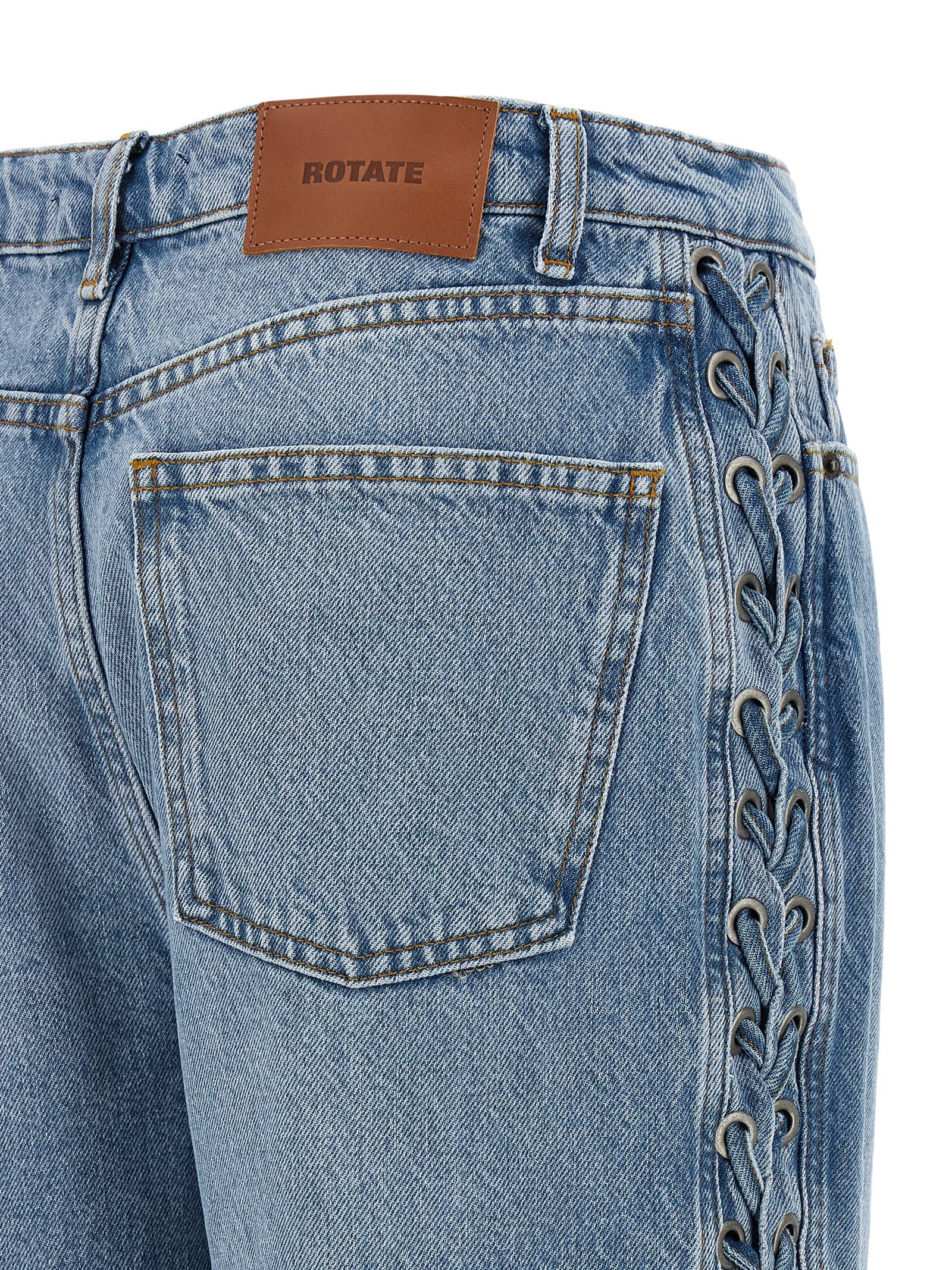 Rotate Birger Christensen Jeans — Twisted Lacing Light Blue
