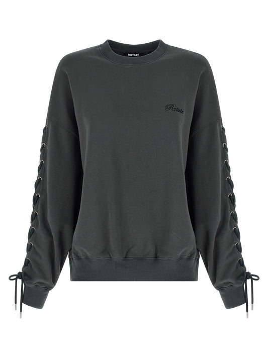 Rotate Birger Christensen Lacing Crewneck Sweatshirt