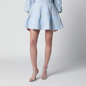 ROTATE Flower mini skirt with floral appliqués in cotton, Plein Air