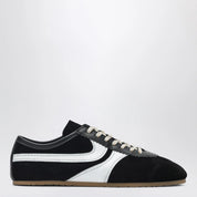 Dries Van Noten Black/white leather and suede Sneakers