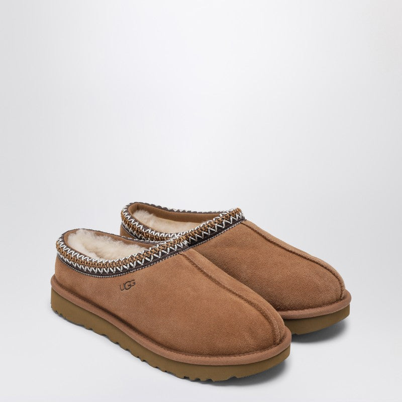 Chaussures à enfiler Ugg Tasman en cuir châtain