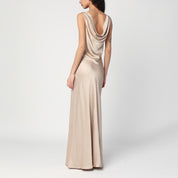 Robe Malina Leah en satin champagne