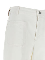 Victoria Beckham Alina Jeans — White High-Waist Jeans