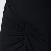 SIMKHAI Ferrera dress in black draped jersey