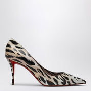 Zapatos de salón Christian Louboutin Miss Z en piel de becerro charol con estampado Gigi