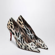 Zapatos de salón Christian Louboutin Miss Z en piel de becerro charol con estampado Gigi