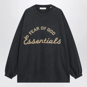 Fear of God Essentials Training 90s long-sleeve grey cotton jersey T-shirt