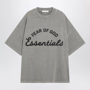 Fear of God Essentials Training 90s faded grey cotton jersey T-shirt
