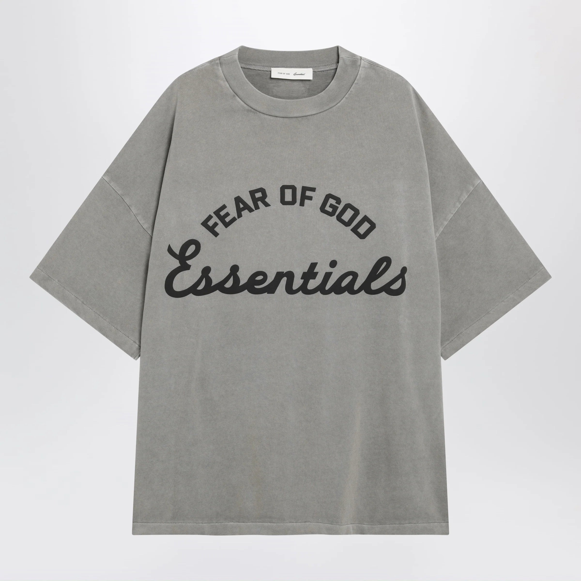 Fear of God Essentials Training 90s faded grey cotton jersey T-shirt
