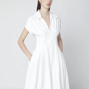 SIMKHAI Farlow white midi dress