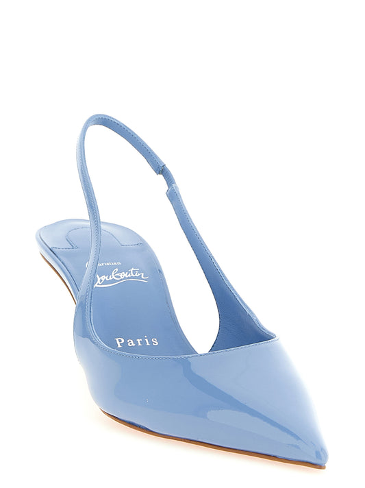 Christian Louboutin Miss Z Slingback Pumps — Light Blue Luxury
