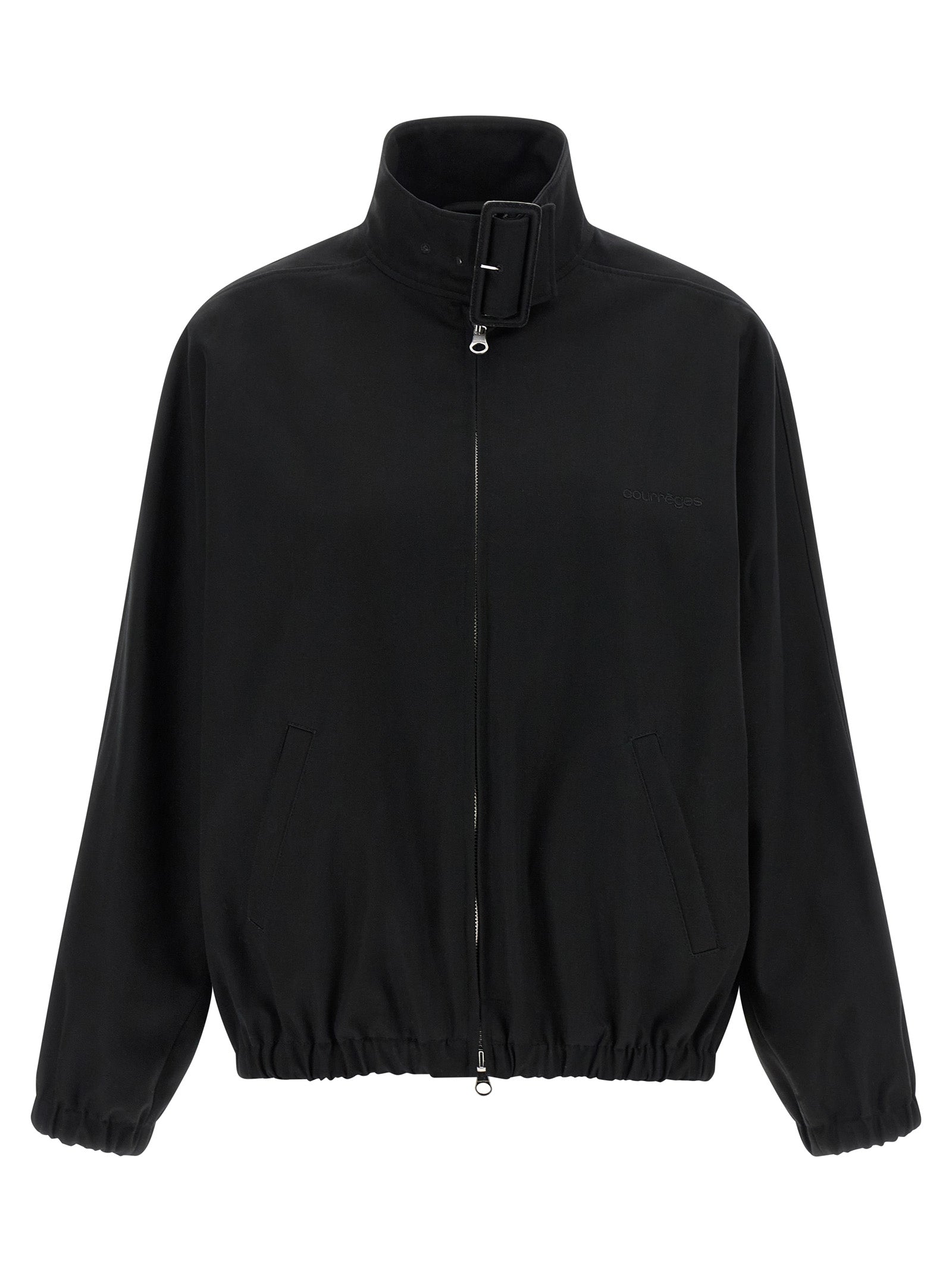 Courreges Buckle Zipped Bomber Jacket for Women