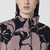 Dries Van Noten Black jacket with floral jacquard texture