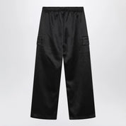 Fear of God Essentials Black satin cargo trousers
