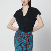 Dries Van Noten Black V-neck T-shirt