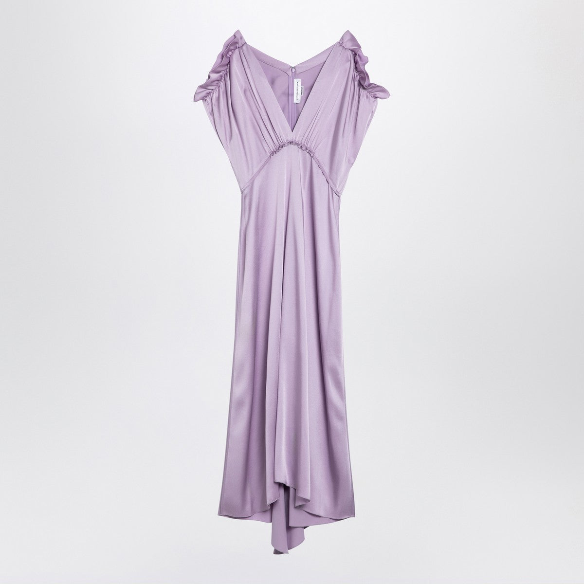 Victoria Beckham Petunia-coloured midi dress with ruffles