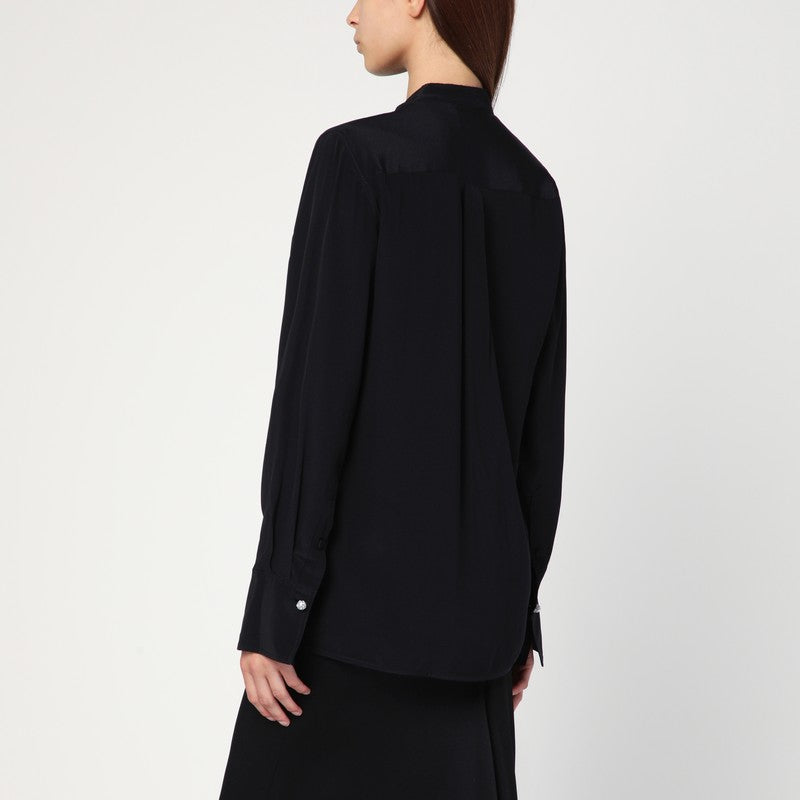 Chemise en soie noire Victoria Beckham