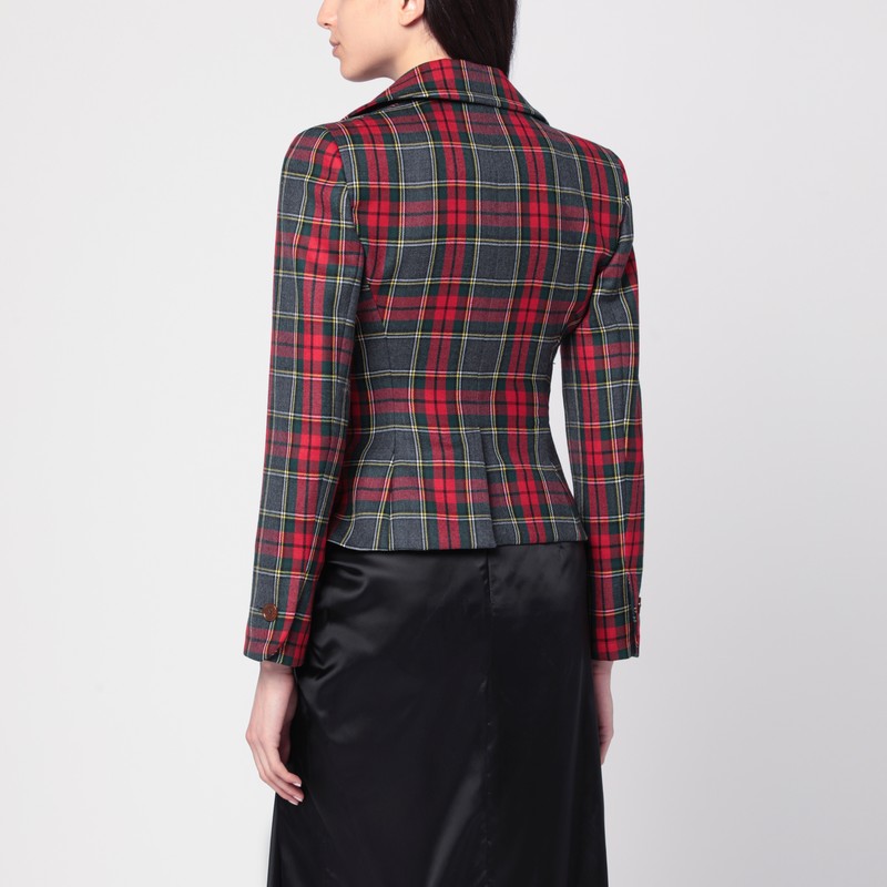 Vivienne Westwood Drunken jacket in tartan virgin wool