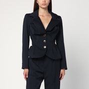 Vivienne Westwood Drunken jacket in navy blue wool