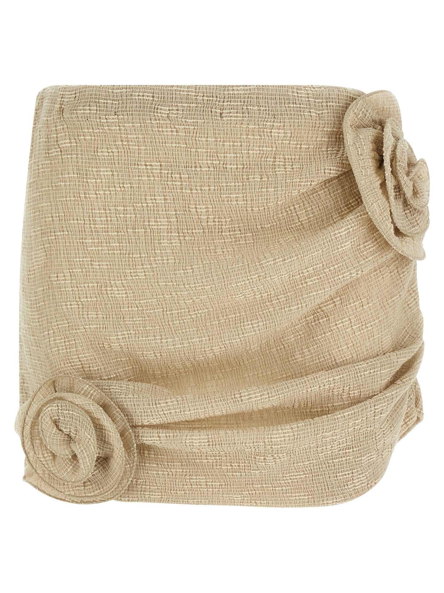 Magda Butrym '02 Skirt — Beige Crêpe Mini Skirt