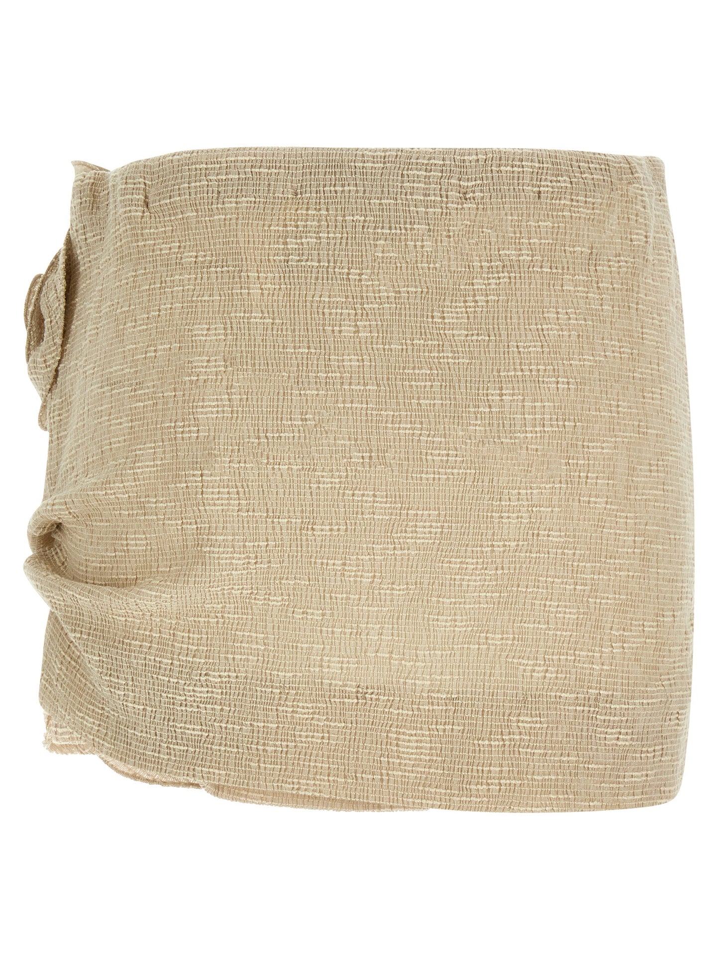 Magda Butrym '02 Skirt — Beige Crêpe Mini Skirt