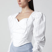 Vivienne Westwood Sunday corset top in white cotton