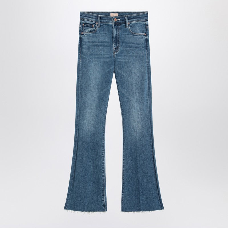 Mother The Weekender Fray jeans in washed blue
