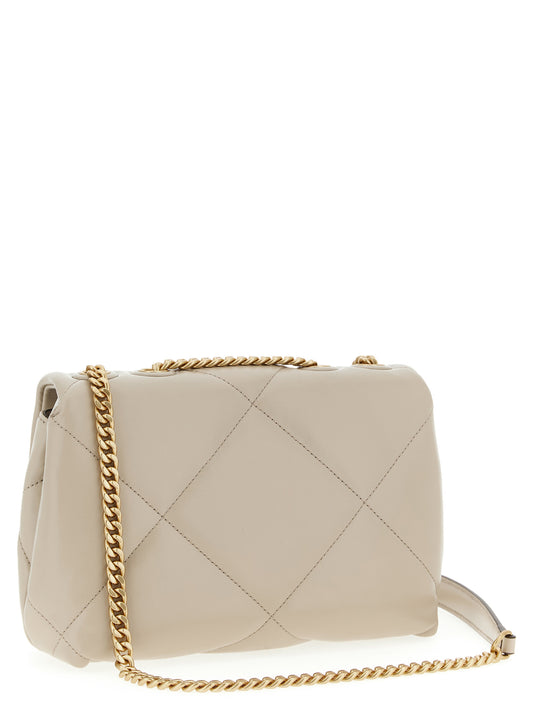 Tory Burch Kira Diamond Quilted Crossbody Bag — White